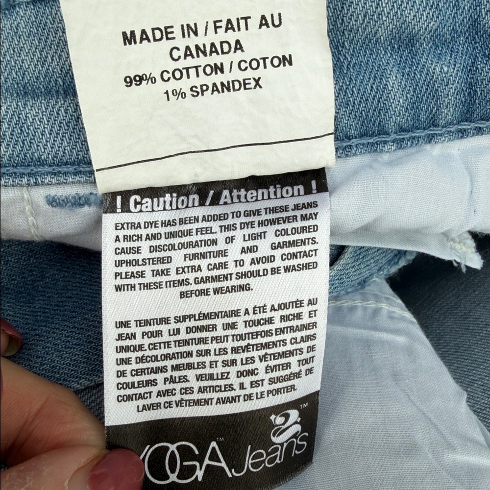 Yoga Jeans Two-Tone Denim Shorts | Size 31 | Raw Hem | NWOT - Picture 13 of 13